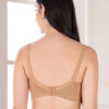 Cotton padded full coverage minimiser bra with broad back support and adjustable straps