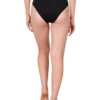 three piece panty set for women black full coverage back view