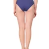 three piece panty set for women navy blue full coverage back view