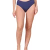 three piece panty set for women navy blue cotton panty front view