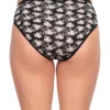 ultrasoft modal fabric panty set for women black floral back coverage