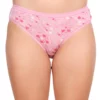 ultrasoft modal fabric panty set for women pink heart print front view